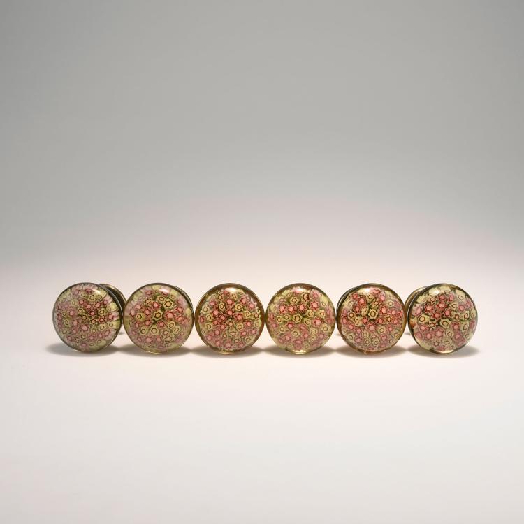 Bild 1 zu Objekt, Six 'Murrine' door knobs, c1950, Paolo Venini, Venini & C., Murano, 131C 622