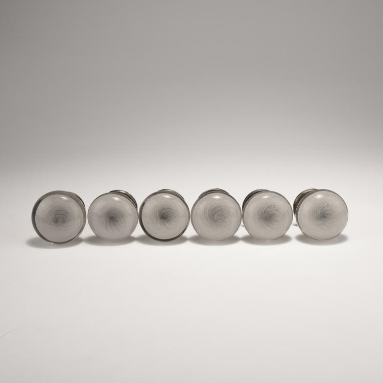 Bild 1 zu Objekt, Sechs T&uuml;rkn&auml;ufe 'Zanfirico', um 1950, Paolo Venini, Venini & C., Murano, 131C 623