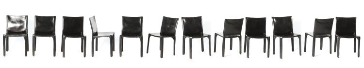 Hauptbild zu Objekt, Twelve 'Cab 412' chairs, 1976, Mario Bellini, Cassina, Mailand, 131A 189