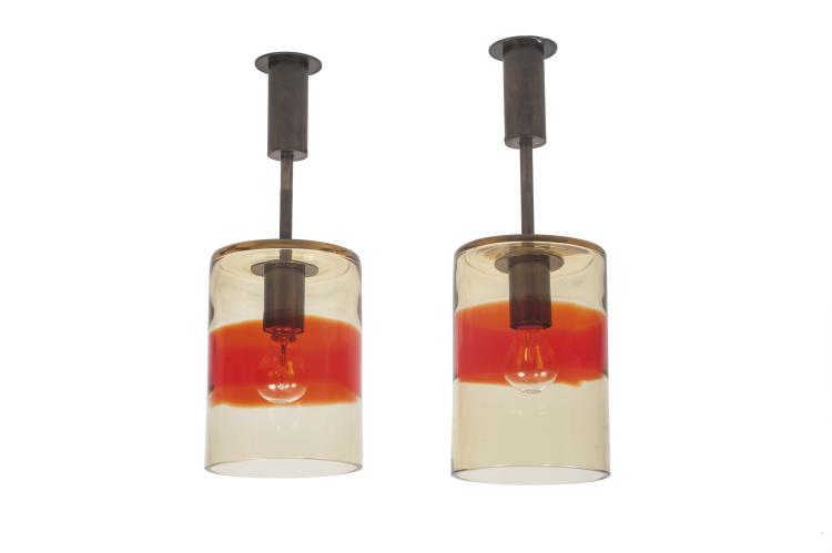 Hauptbild zu Objekt, Two ceiling lights, 1950s, Seguso Vetri D'Arte, Murano, 131A 31