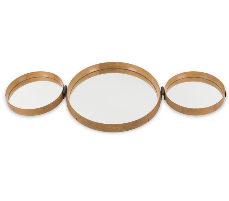 Hauptbild zu Objekt, Three-piece mirror, c1954, Uno Kristiansson, Luxus, Vittsj&ouml;, 131B 384