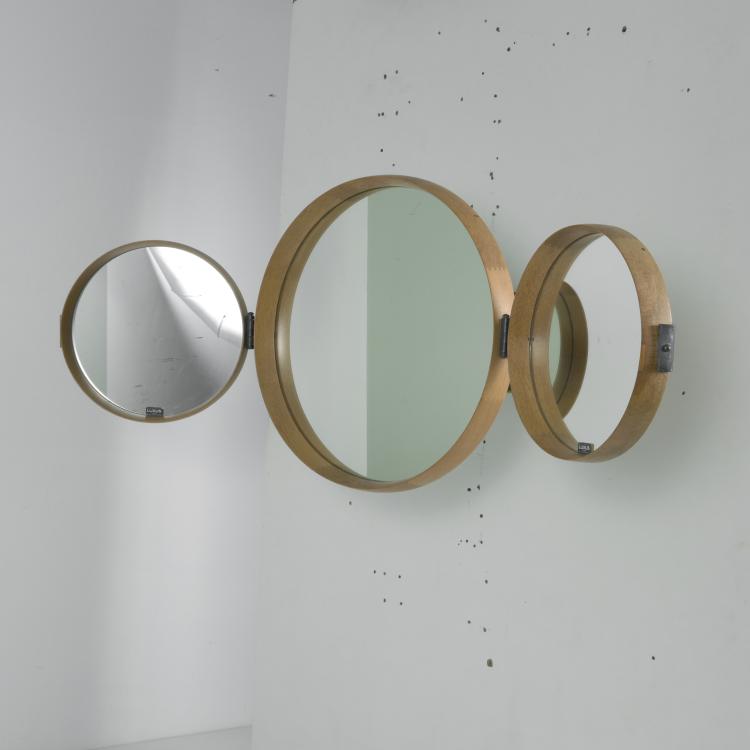 Bild 2 zu Objekt, Three-piece mirror, c1954, Uno Kristiansson, Luxus, Vittsj&ouml;, 131B 384