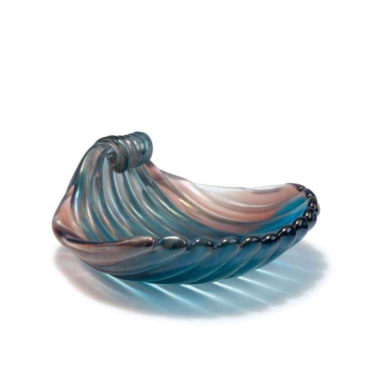 Hauptbild zu Objekt, 'Conchiglia iridata' bowl, c1945, Carlo Scarpa, Venini & C., Murano, 131C 613