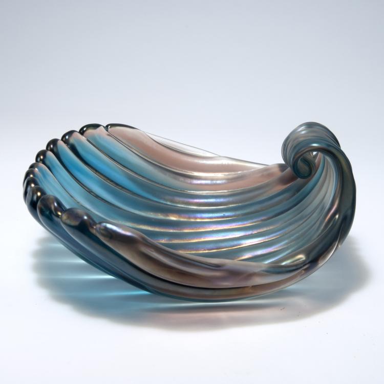 Bild 2 zu Objekt, 'Conchiglia iridata' bowl, c1945, Carlo Scarpa, Venini & C., Murano, 131C 613