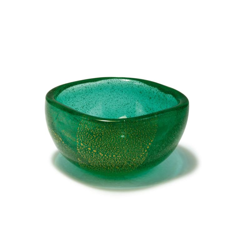 Hauptbild zu Objekt, 'Sommerso a bollicine' bowl, c1934, Carlo Scarpa, Venini & C., Murano, 131C 600