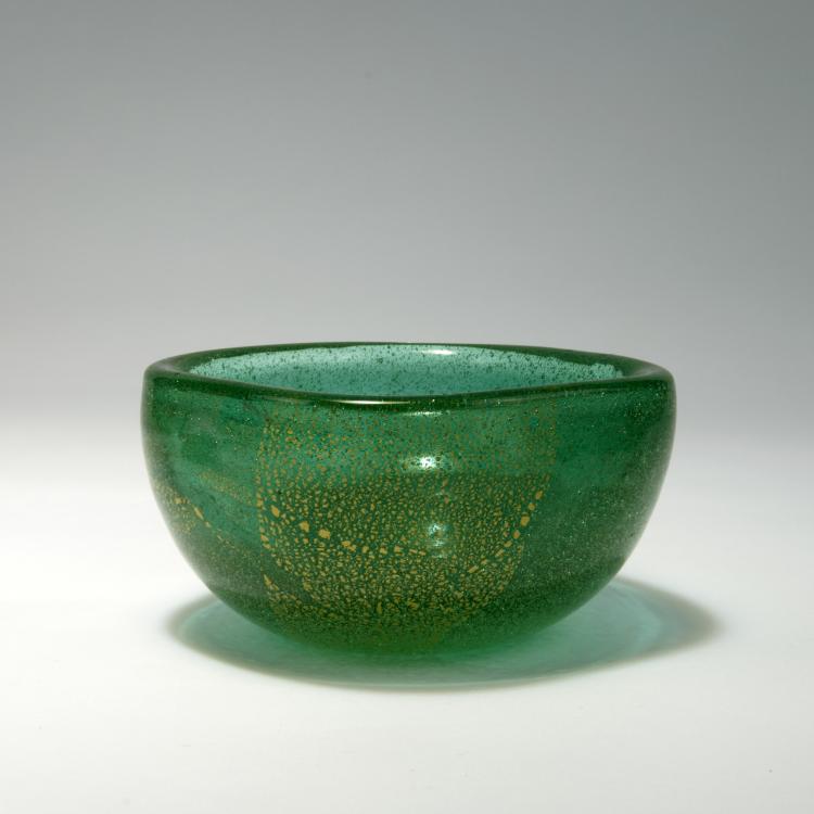 Bild 1 zu Objekt, 'Sommerso a bollicine' bowl, c1934, Carlo Scarpa, Venini & C., Murano, 131C 600