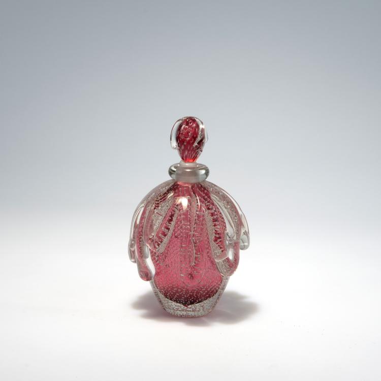 Bild 1 zu Objekt, 'Bullicante' flacon and stopper, c1937, Flavio Poli, Seguso Vetri d'Arte, Murano, 131C 663