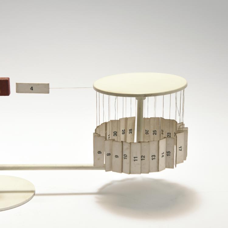Bild 1 zu Objekt, Perpetual calendar 'Tite', 1957/58, Paolo Tilche, Arform, Mailand, 131A 146