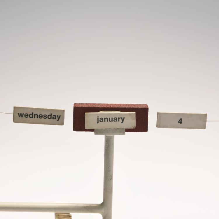 Bild 2 zu Objekt, Perpetual calendar 'Tite', 1957/58, Paolo Tilche, Arform, Mailand, 131A 146