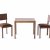 Table and two chairs, 1920/30s