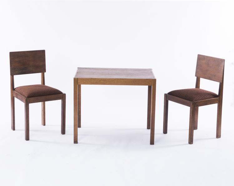 Bild 1 zu Objekt, Table and two chairs, 1920/30s, Bas van Pelt, My Home, Den Haag, 131B 248