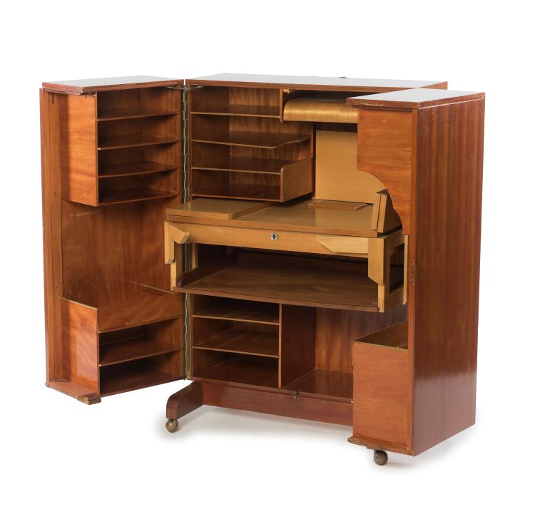 Hauptbild zu Objekt, Office cabinet, 1950s, Strangh&auml;ner, August, Herford (zugeschrieben)???, 131B 358