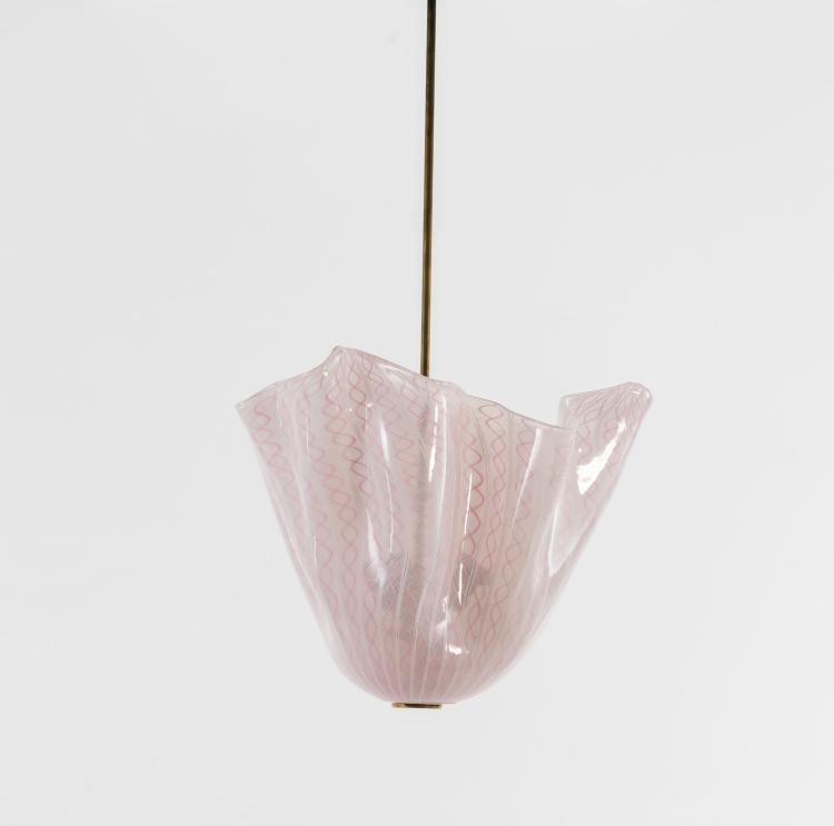 Bild 2 zu Objekt, 'Fazzoletto zanfirico' pendant light, 1950s, Fulvio Bianconi, Venini & C., Murano, 131A 39
