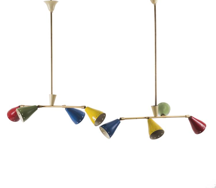 Hauptbild zu Objekt, Two ceiling lights, c1955, Italien, 131A 49