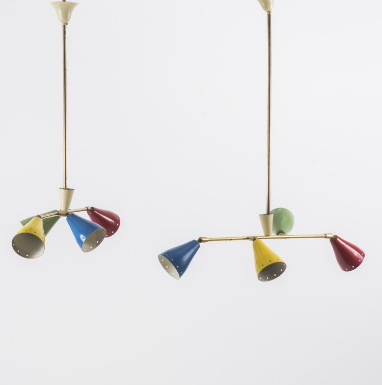 Bild 1 zu Objekt, Two ceiling lights, c1955, Italien, 131A 49