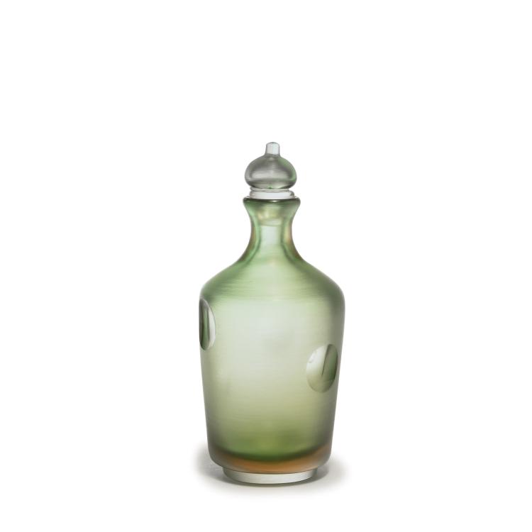 Hauptbild zu Objekt, 'Inciso' bottle and stopper, 1956/57, Paolo Venini, Venini & C., Murano, 131C 634