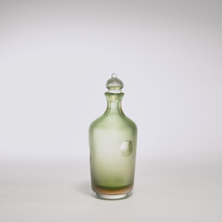 Bild 1 zu Objekt, 'Inciso' bottle and stopper, 1956/57, Paolo Venini, Venini & C., Murano, 131C 634