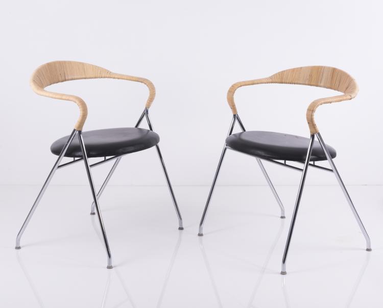 Bild 2 zu Objekt, Two 'Saffa' - 'HE-103' chairs, 1955, Hans Eichenberger, Keller Metallbau, St. Gallen, 131B 388