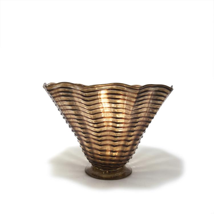 Hauptbild zu Objekt, 'Avventurina' vase, 1936, Ercole Barovier, Ferro Toso Barovier, Murano, 131C 648