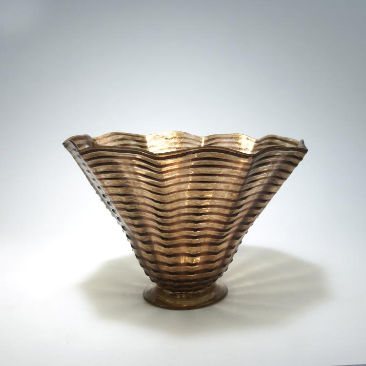 Bild 1 zu Objekt, 'Avventurina' vase, 1936, Ercole Barovier, Ferro Toso Barovier, Murano, 131C 648