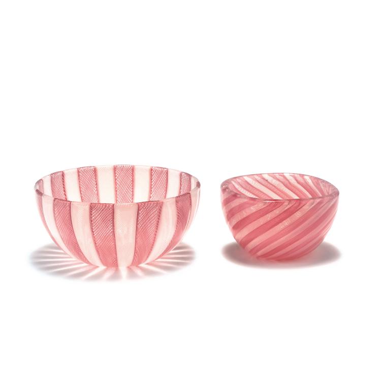 Hauptbild zu Objekt, Two 'Zanfirico' bowls, c1951, Paolo Venini, Venini & C., Murano, 131C 629