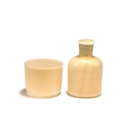 'Lattimo' bottle and tumbler, c1936