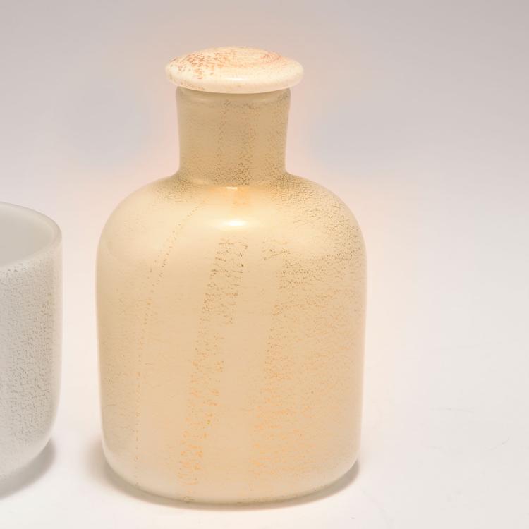Bild 2 zu Objekt, 'Lattimo' bottle and tumbler, c1936, Carlo Scarpa, Venini & C., Murano, 131C 605