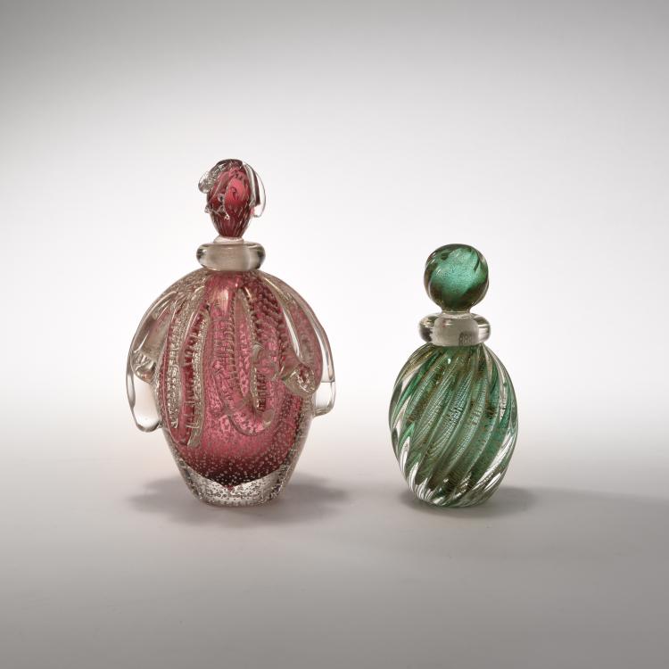 Bild 2 zu Objekt, 'A coste verde oro' flacon and stopper, 1952, Seguso, Archimede, Murano, 131C 673