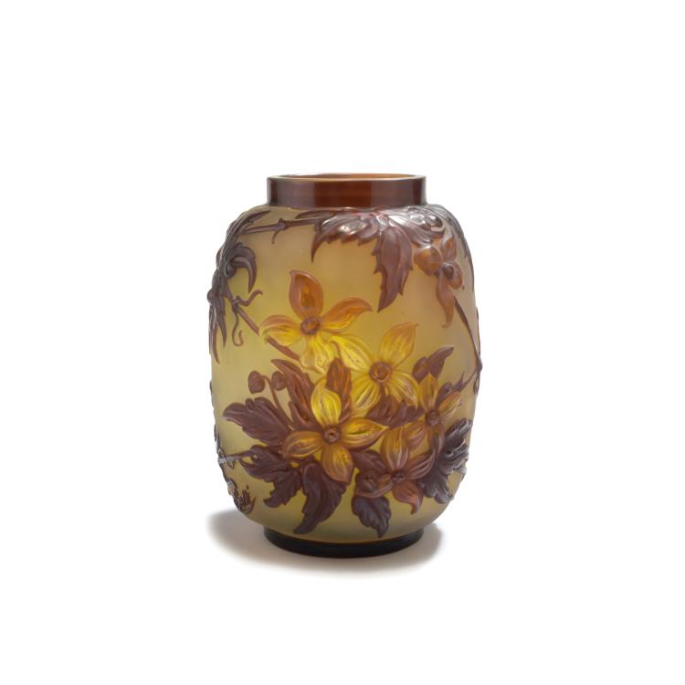 Hauptbild zu Objekt, Souffl&eacute;-Vase 'Cl&eacute;matites', 1925er Jahre, Gall&eacute;, Emile, Nancy, 132B 380