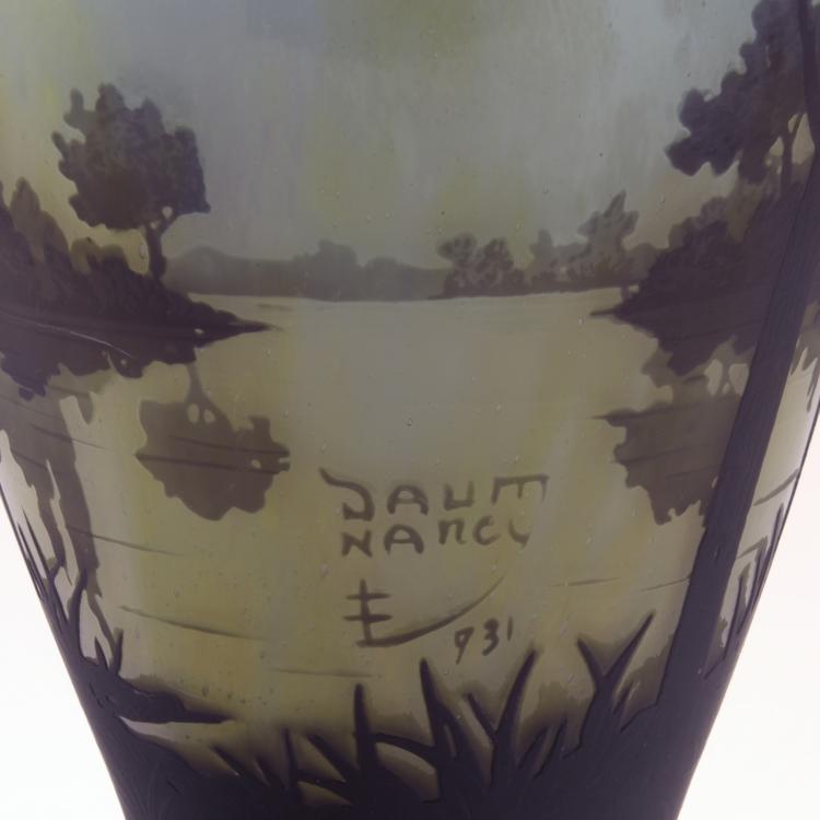 Bild 2 zu Objekt, 'Paysage lacustre' vase, 1910-15, Daum Fr&egrave;res, Nancy, 132B 244