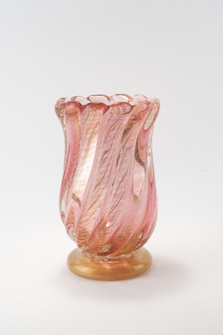 Bild 1 zu Objekt, Vase 'Cordonato oro', 1950, Ercole Barovier, Barovier & Toso, Murano, 134C 646
