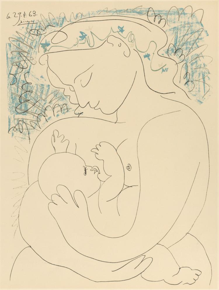 Hauptbild zu Objekt, 'Mother and child', 1963, Pablo Picasso, 132A 24