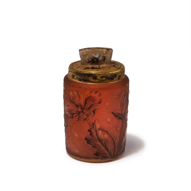 Hauptbild zu Objekt, Dose 'La Nuit', 1897, Daum Fr&egrave;res, Nancy, 132B 190