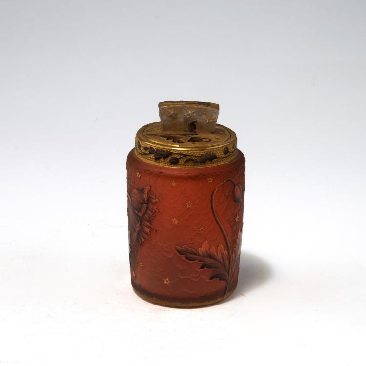 Bild 1 zu Objekt, Dose 'La Nuit', 1897, Daum Fr&egrave;res, Nancy, 132B 190