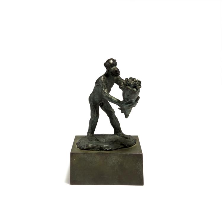 Hauptbild zu Objekt, Ohne Titel (Affe mit Rosen), 2006, J&ouml;rg Immendorff, 132A 89