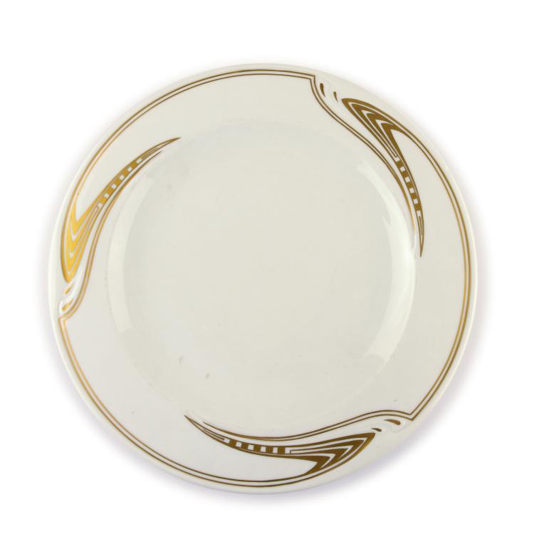 Hauptbild zu Objekt, Teller 'Peitschenhieb', 1903/04, Henry van de Velde, Meissen, KPM, 132B 770