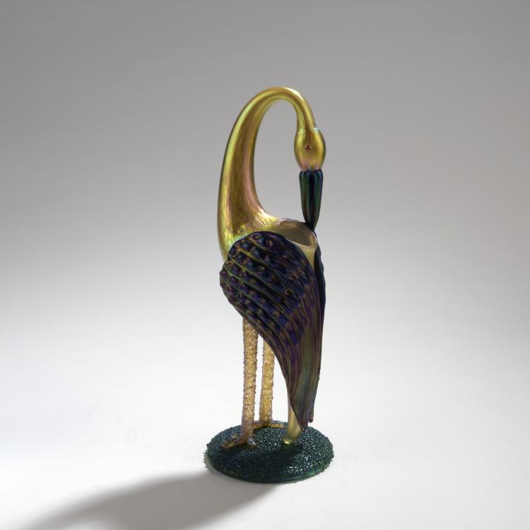 Bild 1 zu Objekt, 'Stork' vase, 1904, L&ouml;tz Wwe., Klosterm&uuml;hle, 132B 495