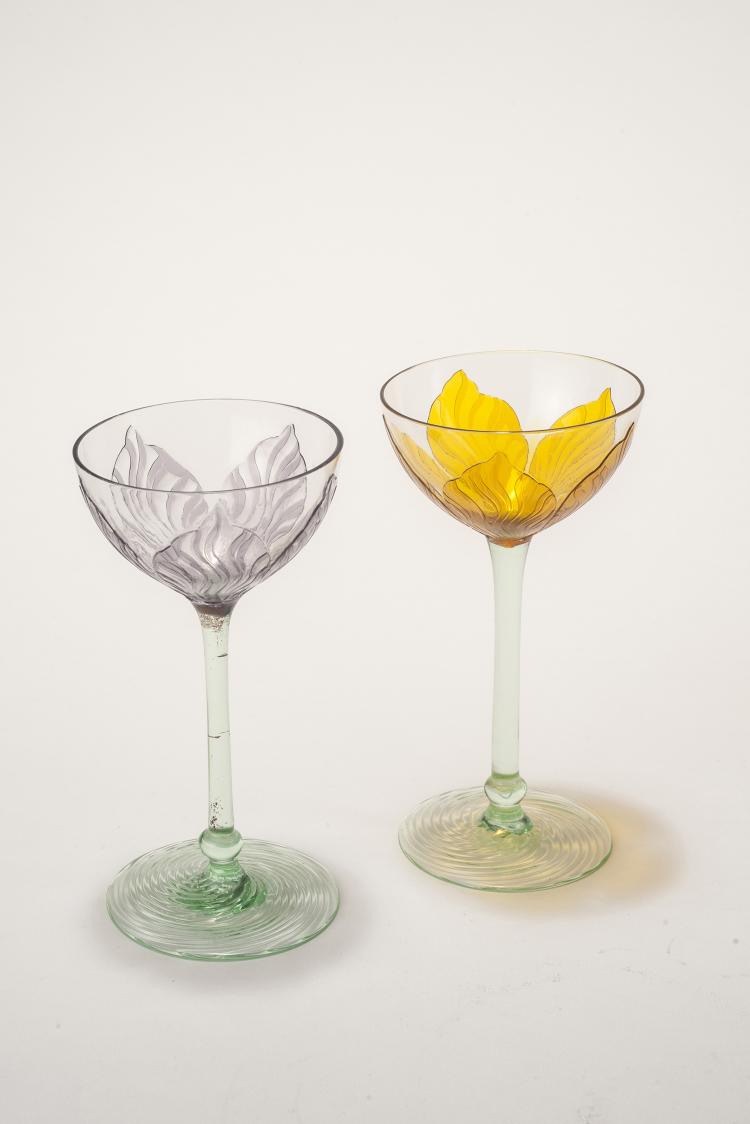 Bild 2 zu Objekt, Zwei S&uuml;dweingl&auml;ser, 1902, K&ouml;ln-Ehrenfeld, Rheinische Glash&uuml;tten, 132B 533