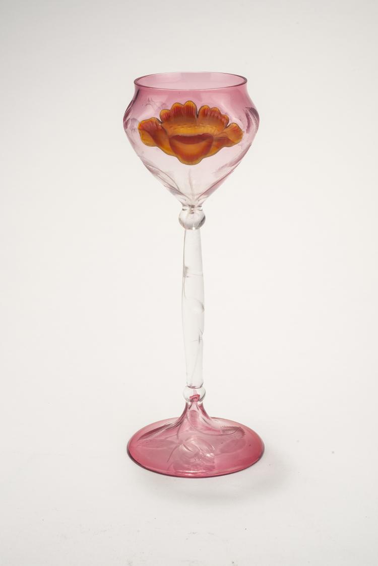 Hauptbild zu Objekt, Pokal 'Rosen', 1905, Moser, Ludwig, Karlsbad, 132B 519