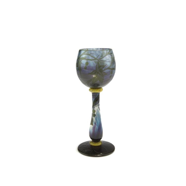 Hauptbild zu Objekt, 'Cassis' goblet, 1902-05, Christian Fr&egrave;res et Fils, Meisenthal, 132B 174