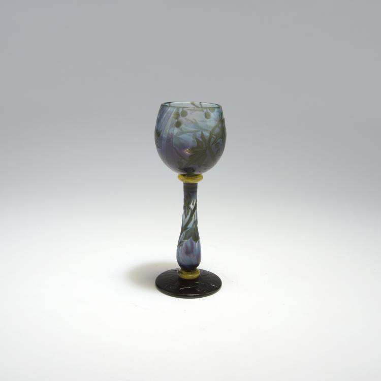Bild 1 zu Objekt, 'Cassis' goblet, 1902-05, Christian Fr&egrave;res et Fils, Meisenthal, 132B 174