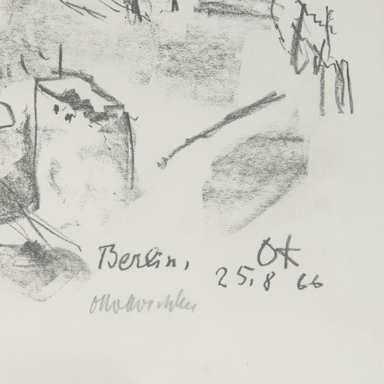 Bild 1 zu Objekt, 'Berlin, view across the wall', 1966, Oskar Kokoschka, 132A 11