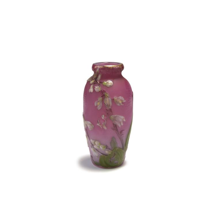 Hauptbild zu Objekt, 'Orchid&eacute;es' vase, 1895-1903 , Burgun, Schverer & Co., Meisenthal, 132B 171