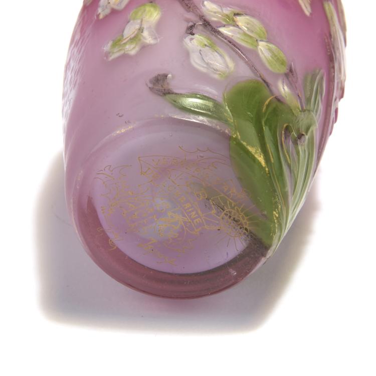 Bild 2 zu Objekt, 'Orchid&eacute;es' vase, 1895-1903 , Burgun, Schverer & Co., Meisenthal, 132B 171