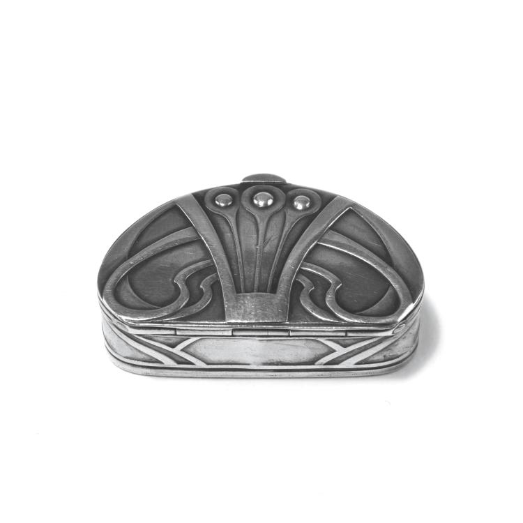 Hauptbild zu Objekt, Tiny pillbox, 1901/02, Patriz Huber, Mayer, Martin, Mainz, 132B 1015