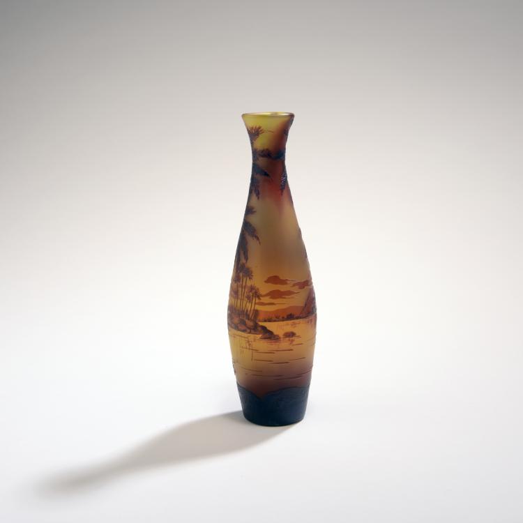 Bild 1 zu Objekt, Vase 'Paysage du Nil', 1915-20, Tutr&eacute; de Varreux, Camille; Pantin, Cristallerie de, 132B 456