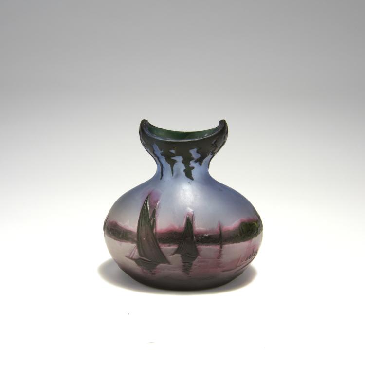 Bild 1 zu Objekt, Vase 'Paysage', 1915-20, Tutr&eacute; de Varreux, Camille; Pantin, Cristallerie de (zugeschrieben), 132B 457