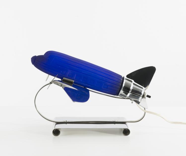 Bild 1 zu Objekt, 'Dakota DC 3' table light, 1930s, Sarsaparilla Deco Designs, New York, 133B 205