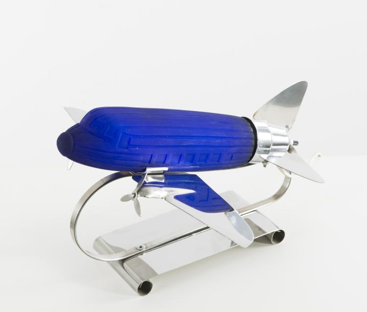 Bild 3 zu Objekt, 'Dakota DC 3' table light, 1930s, Sarsaparilla Deco Designs, New York, 133B 205