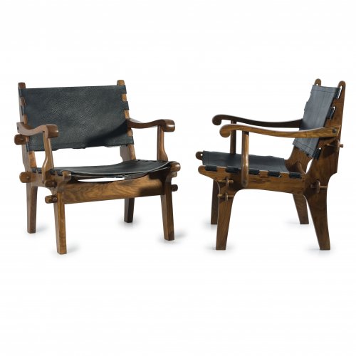 Two armchairs, c1970